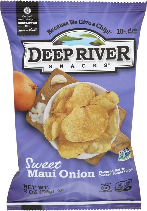 Deep River Snacks Sweet Maui Onion Potato Chips, 2 oz