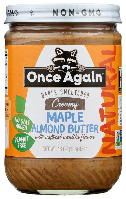 Once Again Almond Butter, Maple Vanilla, 16 oz