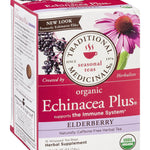 Traditional Medicinals Organic Echinacea Elderberry Tea, 16 Tea Bags (Pack of 3)