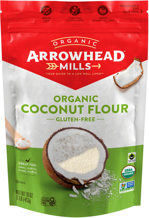 Arrowhead Mills Organic Gluten-Free Coconut Flour, 16 oz