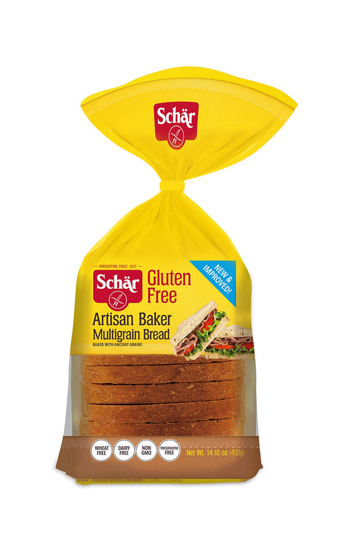 Schar Gluten Free Artisan Baker Multigrain Bread, 14.1 oz (Pack of 6)