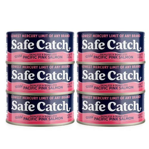 Safe Catch Wild Pacific Pink Salmon, Original, 5 oz Can (Pack of 6)