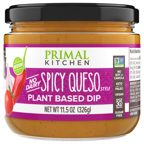 Primal Kitchen Dairy-Free Spicy Queso Style Dip, 11.5 oz