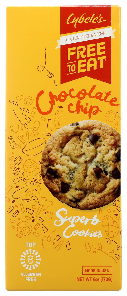 Free to Eat Cybele's Chocolate Chip Cookies, 6 oz