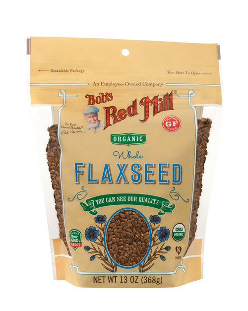 Bob's Red Mill Organic Whole Flaxseeds, 13 oz