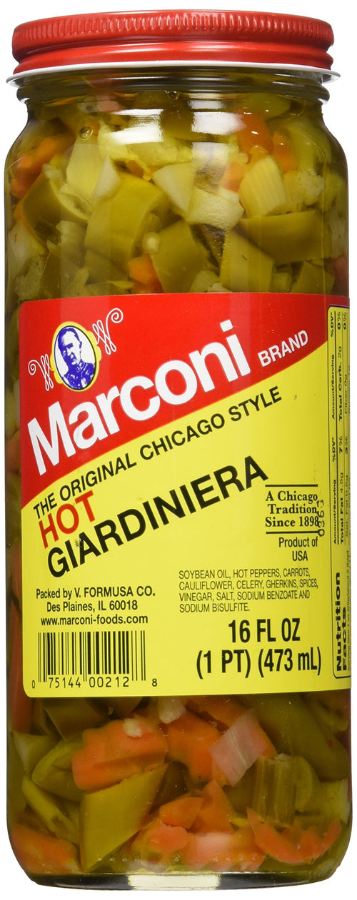 Marconi Hot Giardiniera, 16 oz