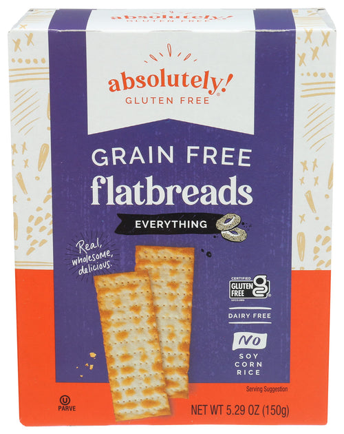 Absolutely Gluten Free Everything Flatbread, 5.29 oz