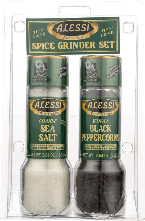 Alessi Salt and Peppercorn Grinder Set (Pack of 2)
