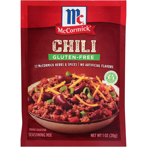 McCormick Gluten-Free Chili Seasoning Mix, 1 oz (Pack of 3)