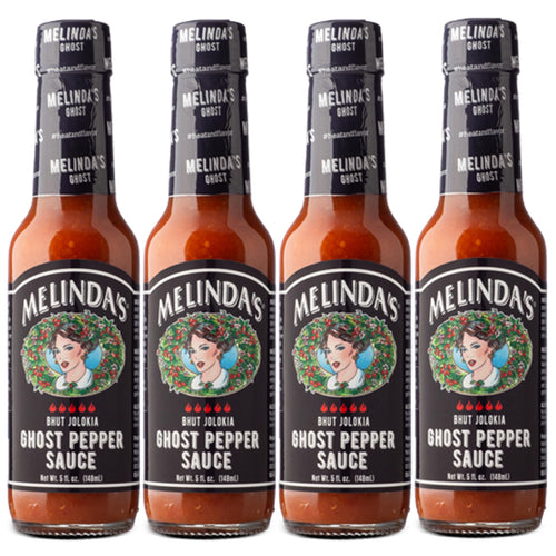 Melinda's Ghost Pepper Hot Sauce, 5 oz (Pack of 4)