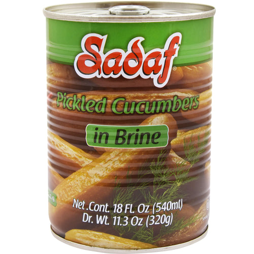 Sadaf Pickled Cucumbers in Brine, 19 oz Can