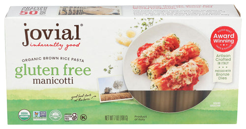 Jovial Organic Brown Rice Manicotti Pasta, 7 oz