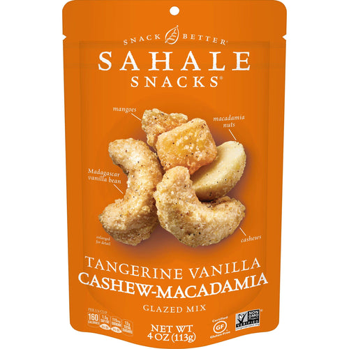 Sahale Snacks Tangerine Vanilla Cashew Macadamia Glazed Mix, 4 oz