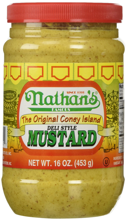 Nathan's Coney Island Mustard, 16 oz