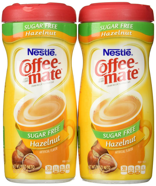 Coffee mate Sugar Free Hazelnut Creamer, 10.2 oz (Pack of 2)