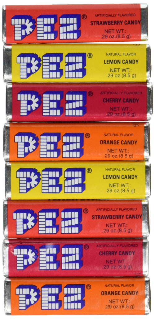 Pez Candy Refills, Assorted Fruit, 2.31 oz (Pack of 8)