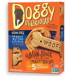 Doggy Delirious Grain-Free Peanut Butter Bone Dog Treats, 16 oz
