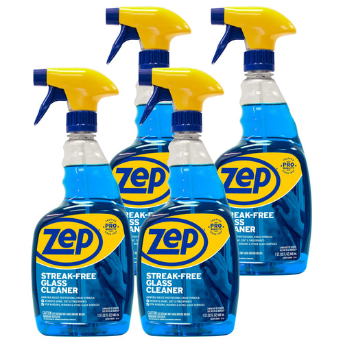 Zep Streak-Free Glass Cleaner, 32 oz (Case of 4)