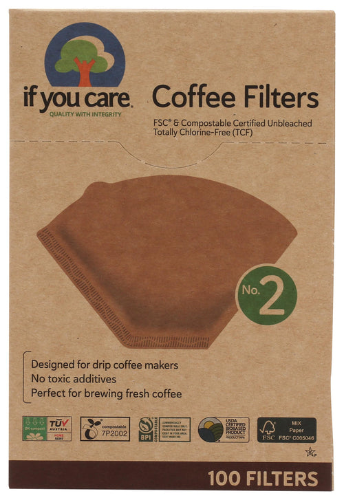 If You Care Coffee Filters No. 2, 100 Count