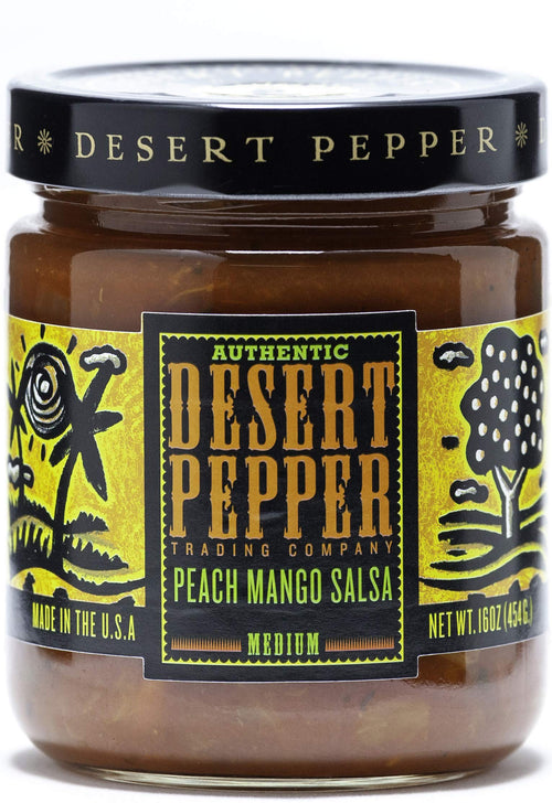 Desert Pepper Peach Mango Salsa, Medium, 16 oz