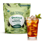 Four Sigmatic Protect Organic Herbal Tea, Wild Berries, 24 Servings