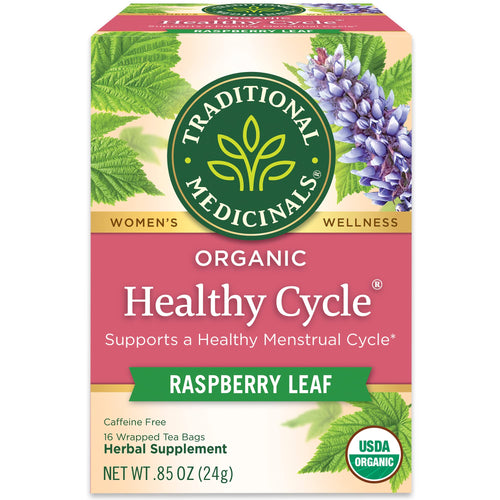 Traditional Medicinals Organic Healthy Cycle Tea with Spearmint, 16 Tea Bags