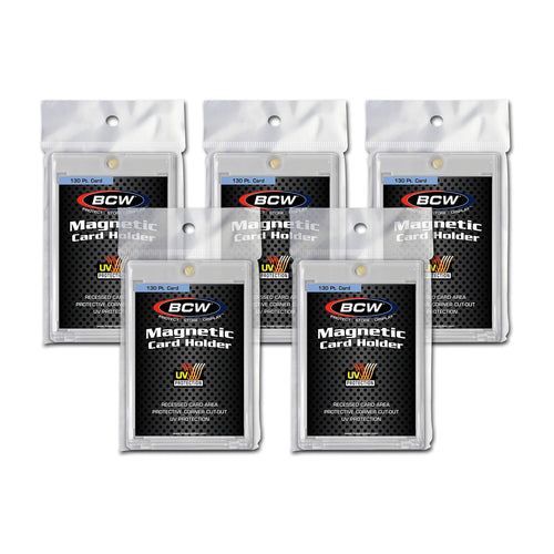 BCW Magnetic Card Holder, 130 PT, 5 Count