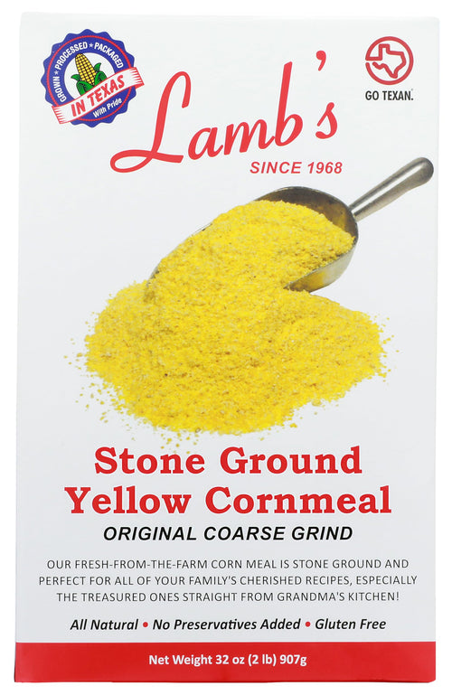 Vaszu Lamb's Stone Ground Yellow Cornmeal, 2 lb