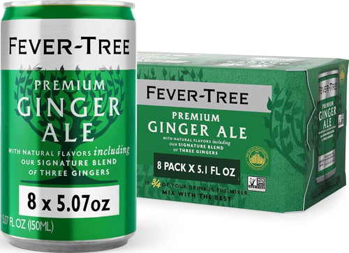 Fever-Tree Ginger Ale, 5.1 fl oz Cans (Pack of 8)
