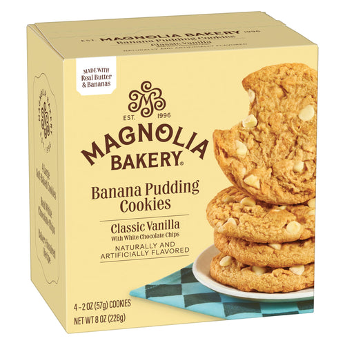 Magnolia Bakery Classic Vanilla Banana Pudding Cookies, 2 oz (Pack of 4)