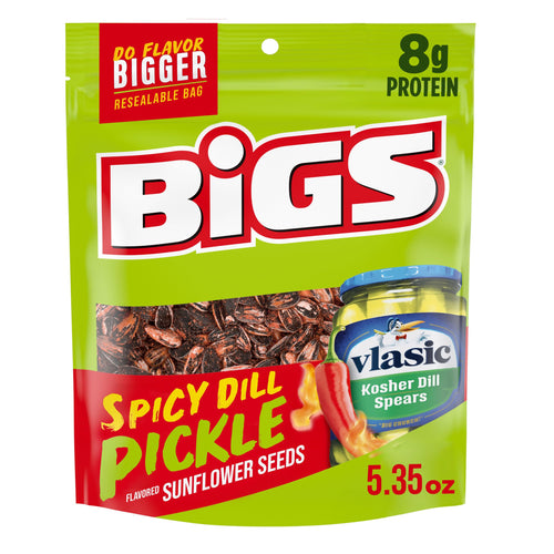 BIGS Sunflower Seeds, Vlasic Spicy Dill Pickle, 5.35 oz