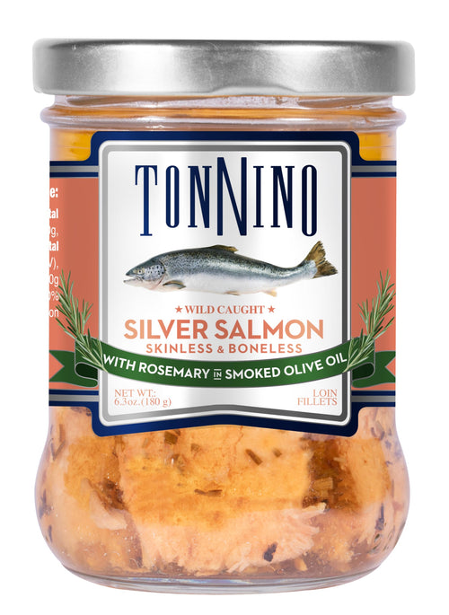 Silver Salmon Group Rosemary in Smoked Olive Oil