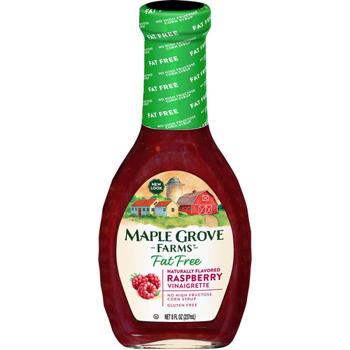 Maple Grove Farms Fat Free Raspberry Vinaigrette Salad Dressing, 8 oz
