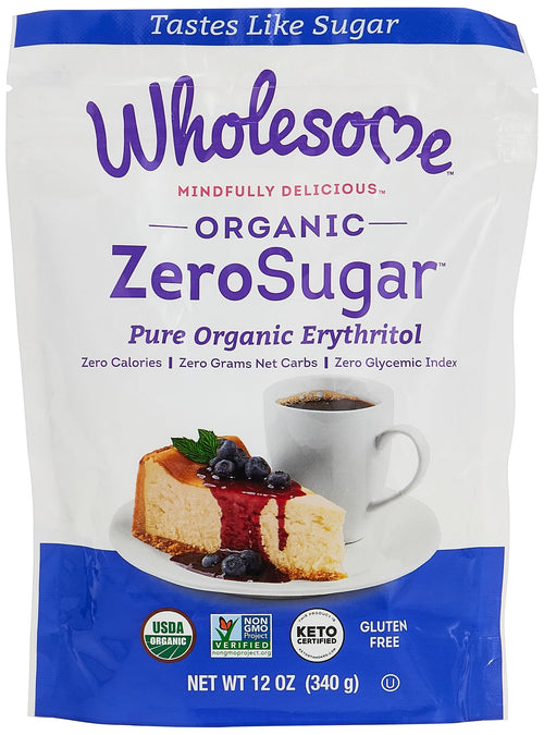 Wholesome Sweeteners Organic Erythritol Sweetener, 12 oz (Pack of 8)