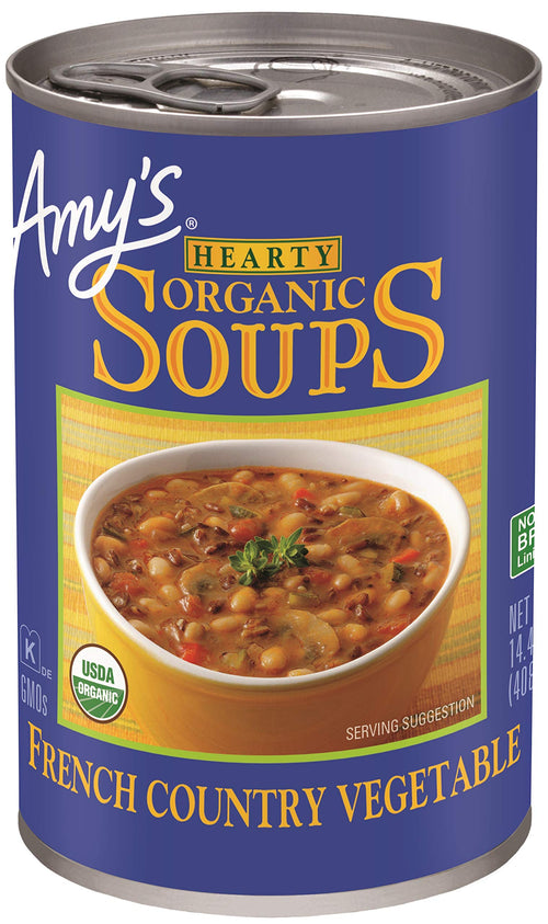 Amy's Organic Vegetarian Hearty French Country Soup, 425 ml (Pack of 12)