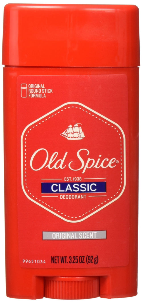 Old Spice Classic Deodorant Stick, Original, 3.25 oz (Pack of 3)