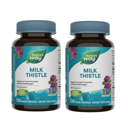 Nature's Way Milk Thistle, 175 mg, 120 Capsules (Pack of 2)