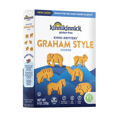 Kinnikinnick Gluten Free KinniKritters Graham Animal Cookies, 8 oz