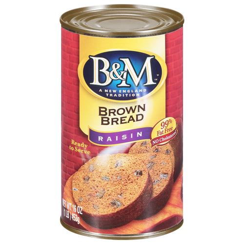B&M Raisin Brown Bread, 16 oz