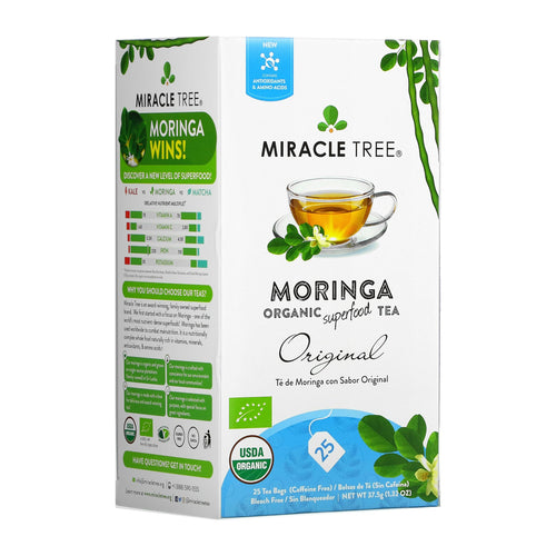 Miracle Tree Organic Moringa Tea, Original, 25 Bags