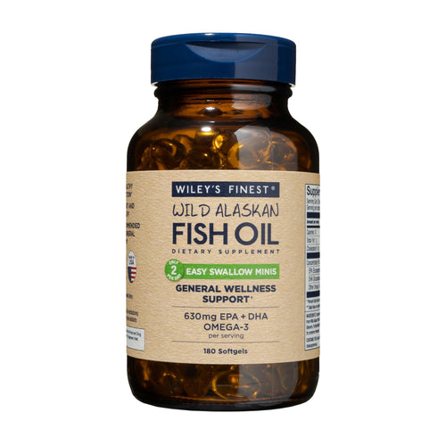 Wiley's Finest Wild Alaskan Easy Swallow Minis, 180 Count