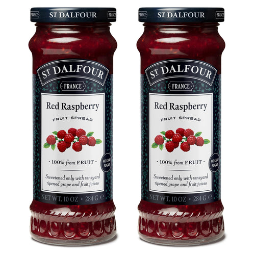 St. Dalfour Red Raspberry Fruit Spread, 10 oz (Pack of 2)