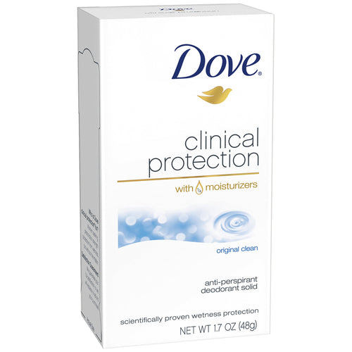 Dove Clinical Protection Antiperspirant Deodorant, Original Clean, 1.7 oz