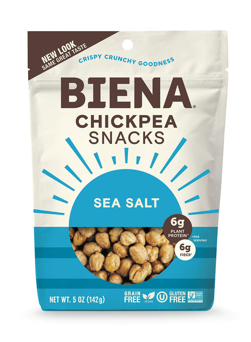 BIENA Sea Salt Chickpea Snacks, 5 oz Bag