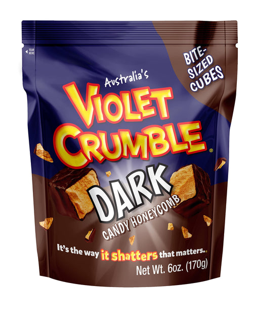 Violet Crumble Dark Chocolate Honeycomb Candy Chunks