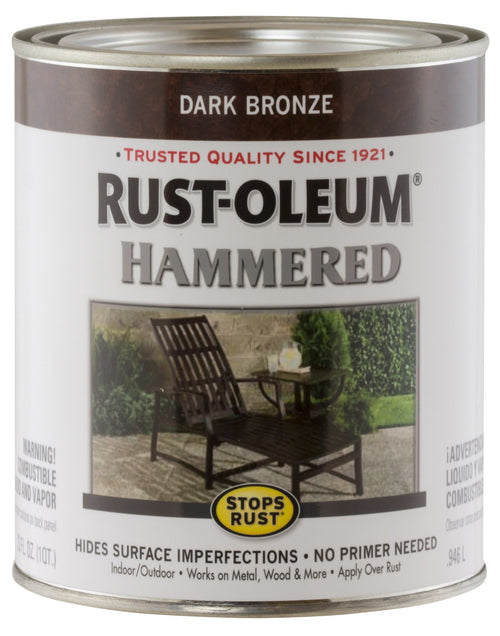 Rust-Oleum Stops Rust Brush On Enamel Paint, Hammered Dark Bronze
