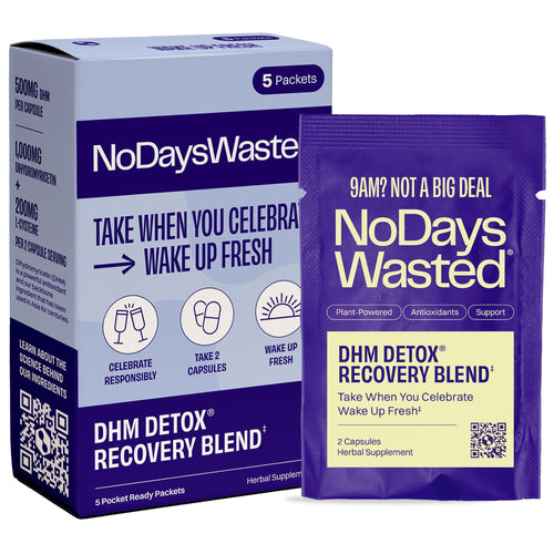 No Days Wasted DHM Detox Dihydromyricetin Capsules, 10 Count