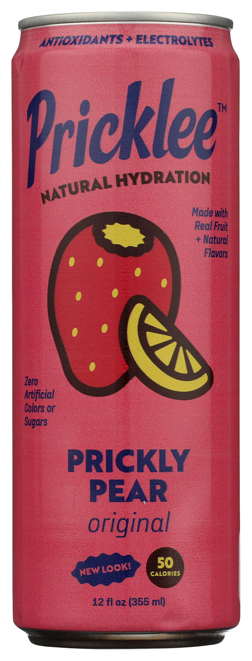 Pricklee Prickly Pear Real Fruit Hydration Drink, 12 oz (Pack of 12)