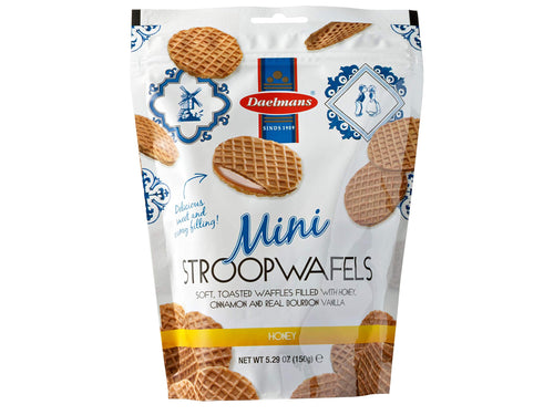 Daelmans Honey Stroopwafels, Mini, 5.29 oz