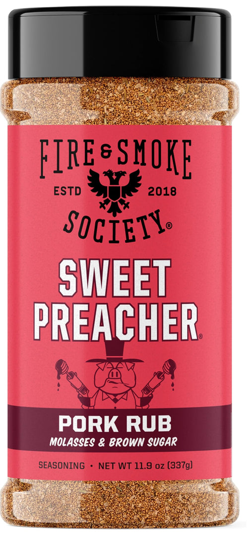 Fire & Smoke Society Sweet Preacher Pork Rub, 11.9 oz